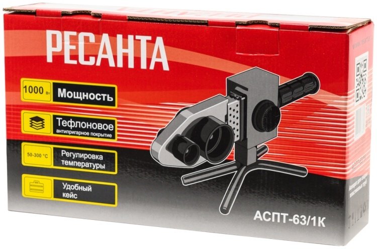 Аппарат для сварки пластиковых труб Ресанта АСПТ-63/1К 1000 Вт - ForteMarket Аппарат для сварки пластиковых труб Ресанта АСПТ-63/1К 1000 Вт купить,0
