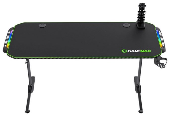 Стол компьютерный Game Max D140 Carbon RGB, 140х60x77 см, черный купить,0
