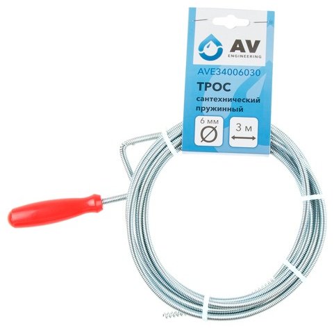 AV Engineering трос сантехнический AVE34006030 300 см - ForteMarket AV Engineering трос сантехнический AVE34006030 300 см купить,0