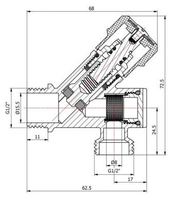 AV Engineering вентиль запорный AVE2571212 1 шт купить,NaN