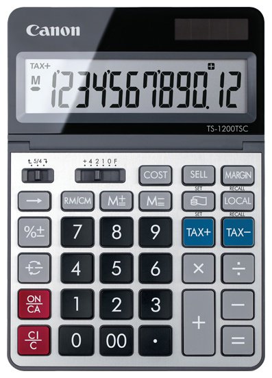 Canon TS-1200TSC, 2468C002AC, 12-разрядный, черный, серебряный