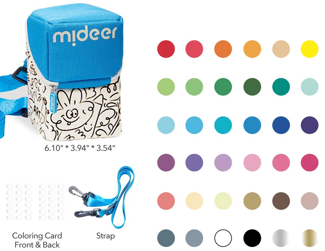 Mideer Акриловые маркеры – 24 цвета MD1613 купить,NaN