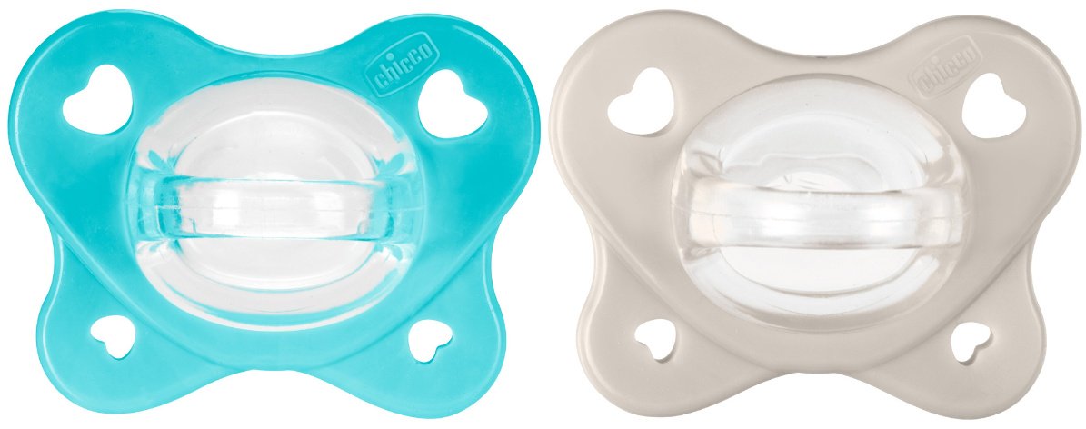 Пустышка Chicco PhysioForma Dual Soft 6-16 м 00073087610000, 2 шт, мультиколор