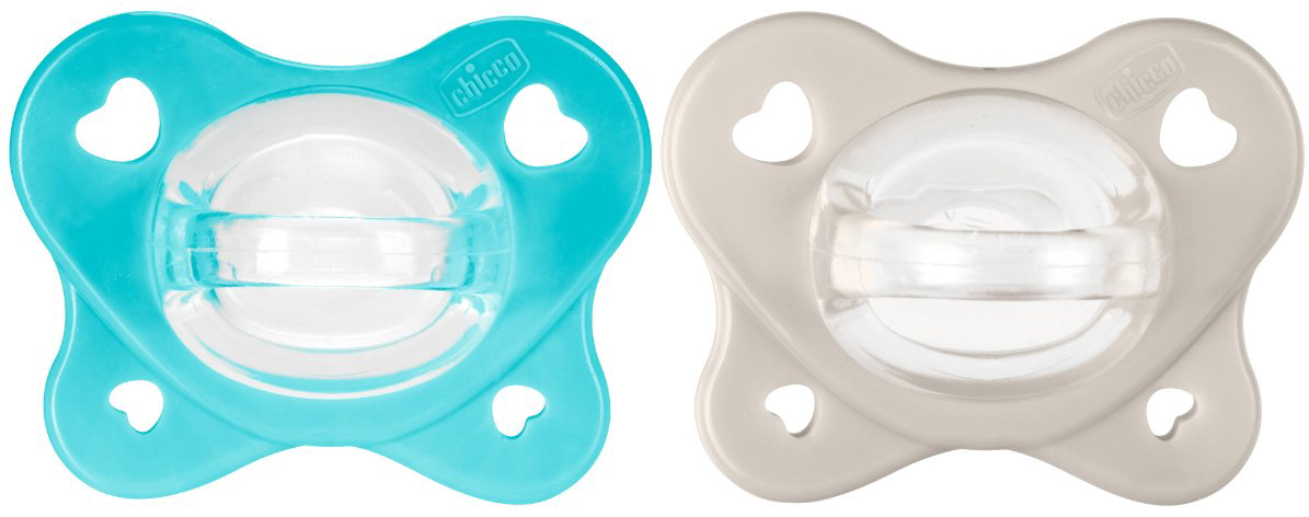 Пустышка Chicco PhysioForma Dual Soft 6-16 м 00073087610000, 2 шт, мультиколор купить,NaN