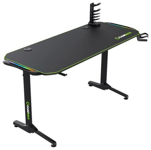 Стол компьютерный Game Max D140 Carbon RGB, 140х60x77 см, черный