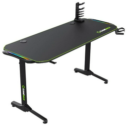 Стол компьютерный Game Max D140 Carbon RGB, 140х60x77 см, черный