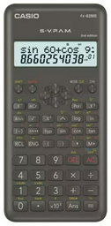 CASIO FX-82MS-2-W-EH-D, 10+2-разрядный, черный