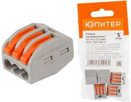 Клемма Юпитер JP7201-02 от 0.1 до 4 кв.мм, 50 шт