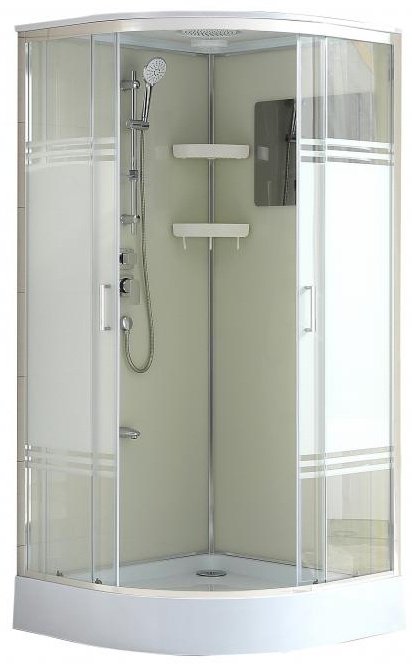 Душевая кабина Aurora ER2 XRM12-S178 (218х80 см), низкий поддон