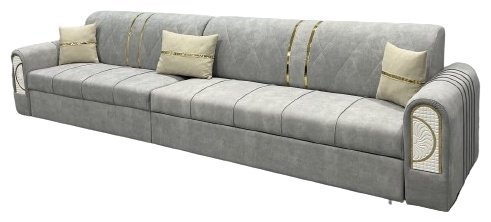 Диван Stool Group Жаннур 346643, 400х100 см, обивка велюр, белый - ForteMarket Диван Stool Group Жаннур 346643, 400х100 см, обивка велюр, белый купить,0