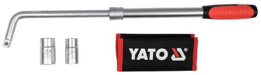 Ключ балонный YATO Г-образный телескопический YT-08040 17х19, 21х23 мм