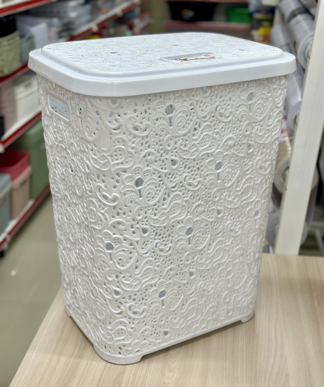 Корзина для белья 44.5x36x56 см, пластик