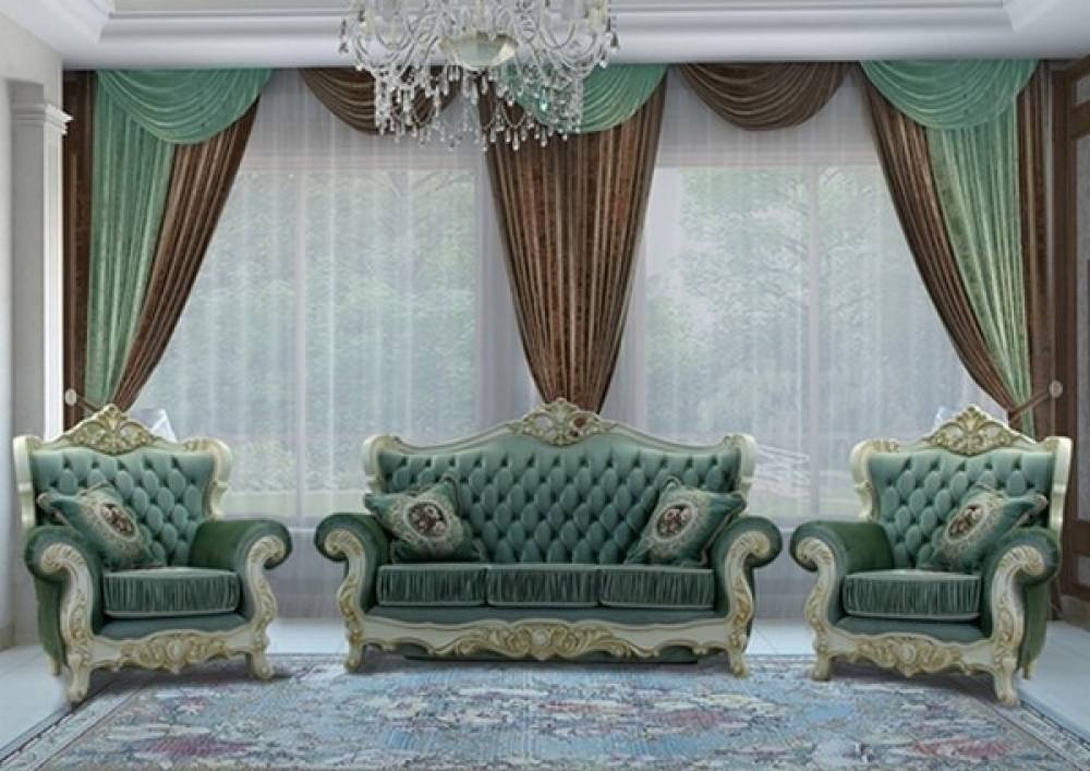 Комплект мягкой мебели Фараон 213 зеленый купить,NaN