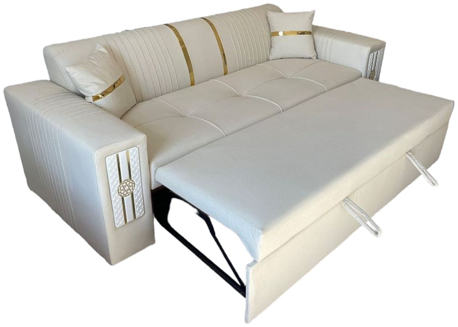 Диван RIM, 230х92 см, обивка микровелюр, белый купить,NaN