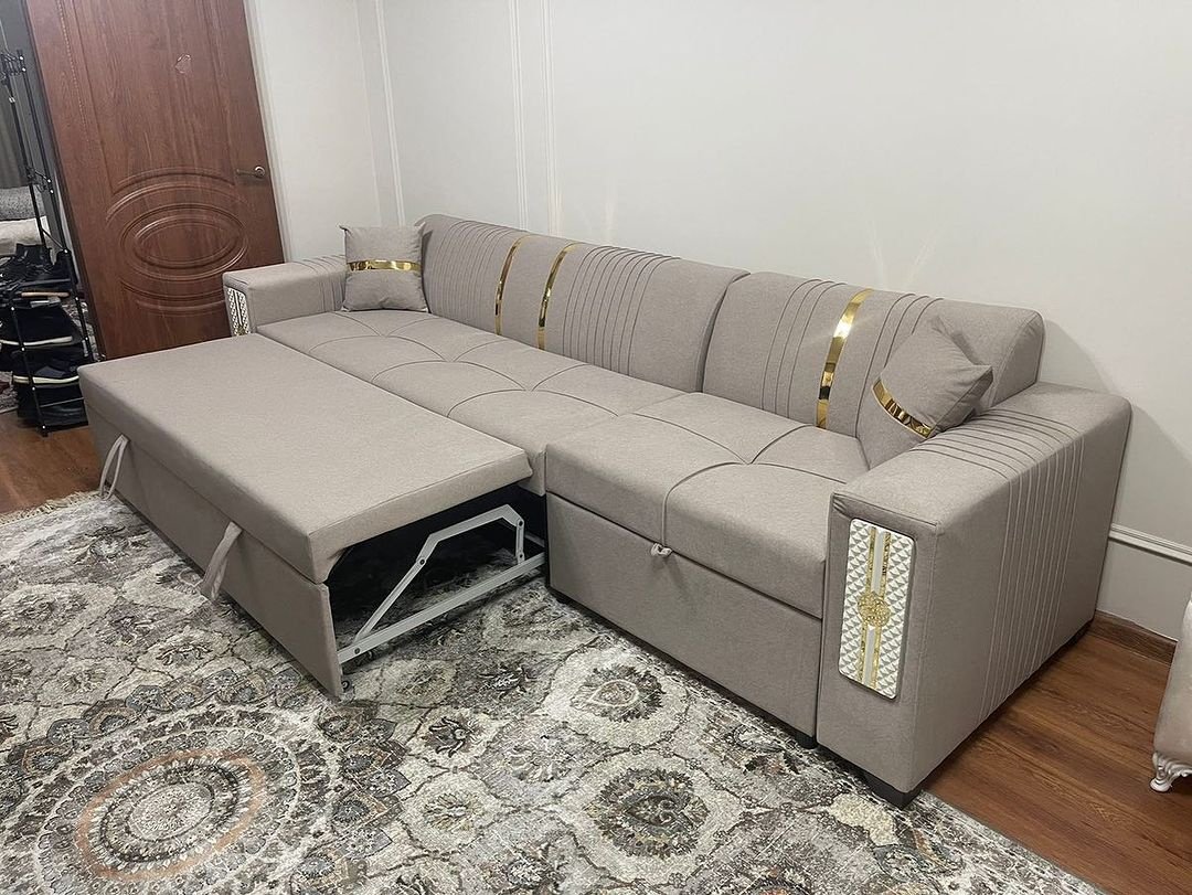 Диван RIM 3, 300х90 см, обивка микровелюр, бежевый купить,0