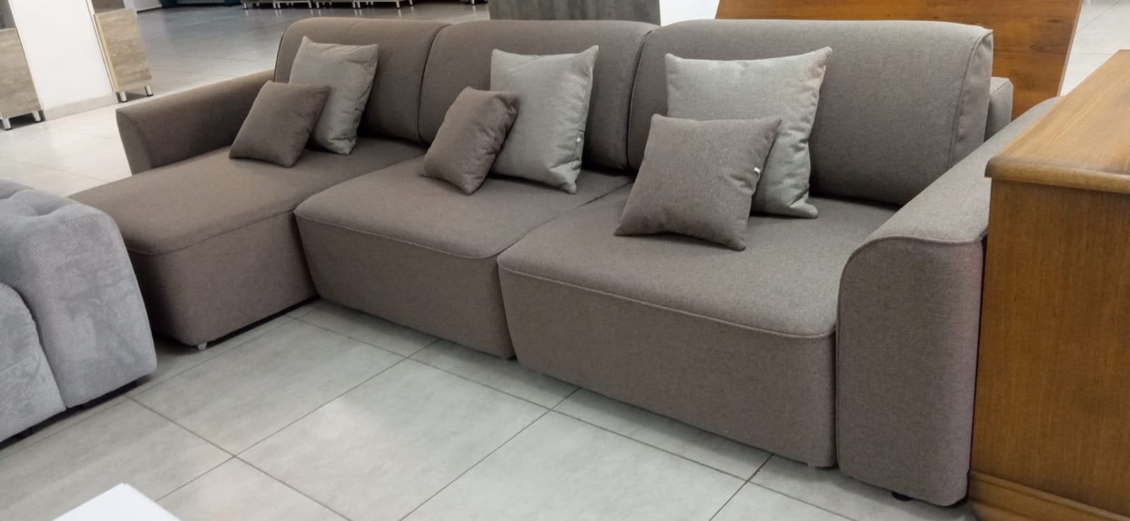 Диван угловой Пинскдрев Марк, 356х165 см, обивка ткань, коричневый - ForteMarket Диван угловой Пинскдрев Марк, 356х165 см, обивка ткань, коричневый купить,0