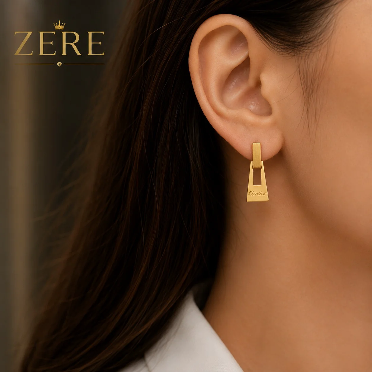 Серьги Zere ZR180704 жёлтое золото 5.11гр купить,427350