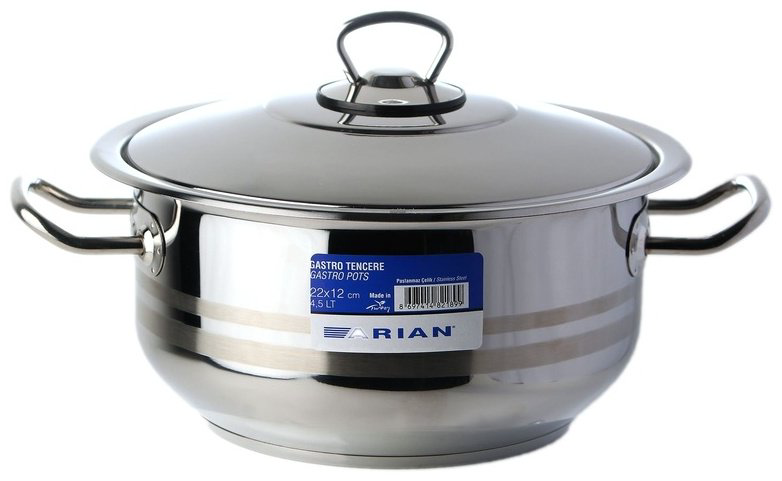 Кастрюля 4 л, Arian Gastro 9175.004 нержавеющая сталь