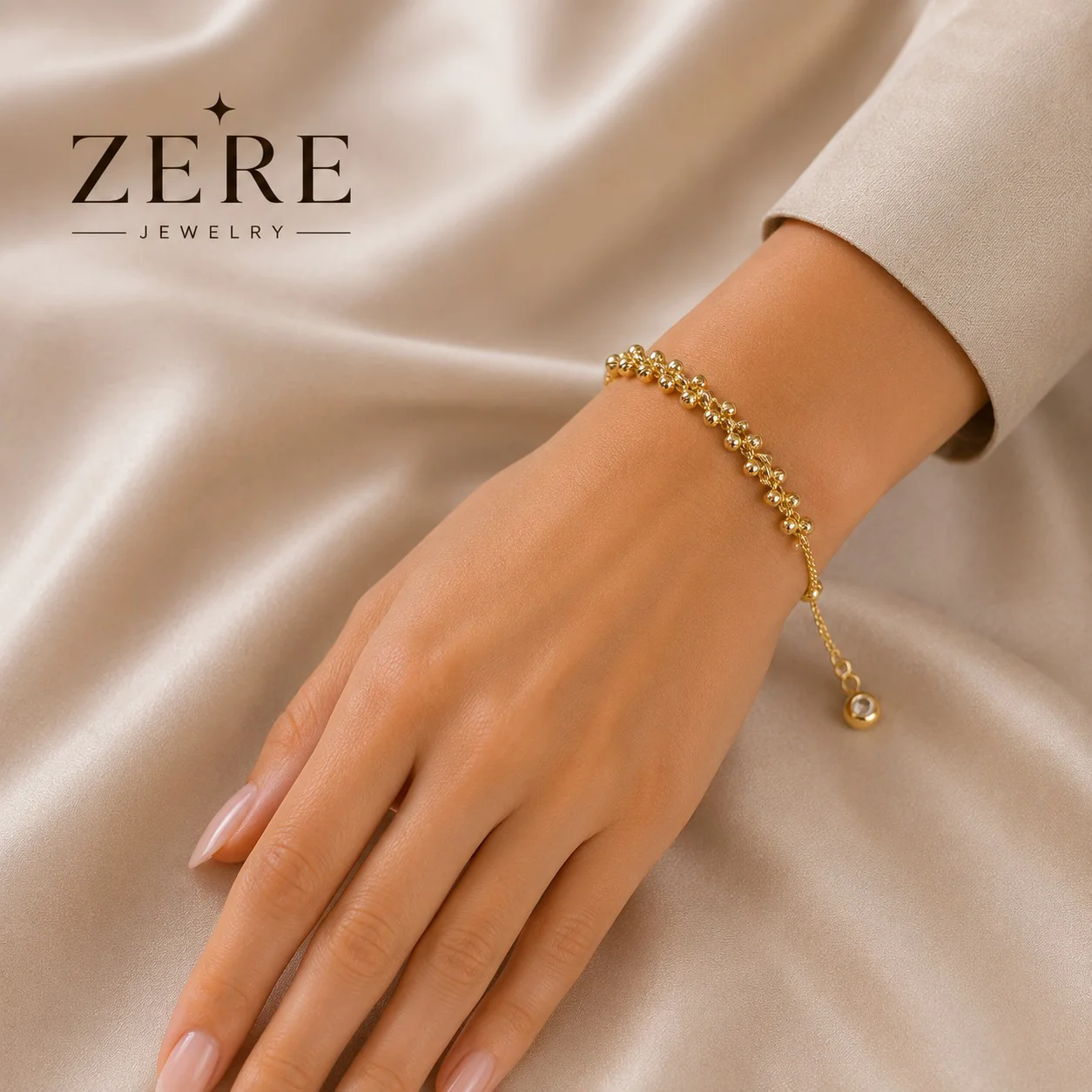 Браслет Zere ZR180719 жёлтое золото 3.14гр 18р  купить,259900
