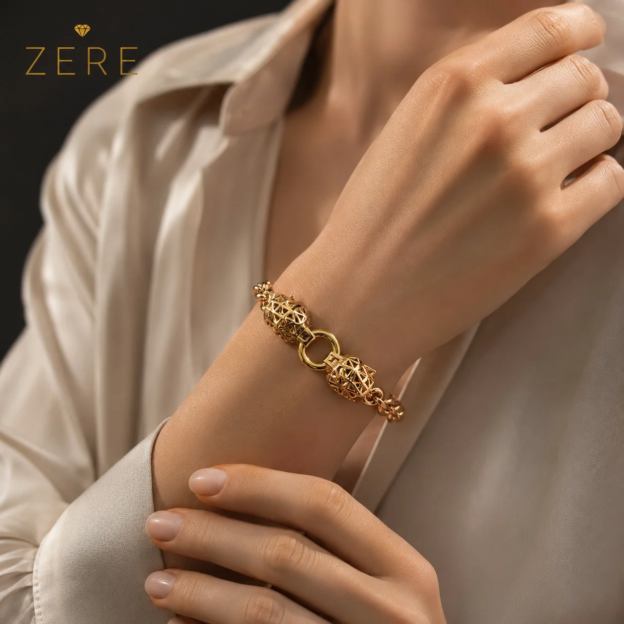 Браслет Zere ZR180716 жёлтое золото 6.13гр 18,19р  купить,514050