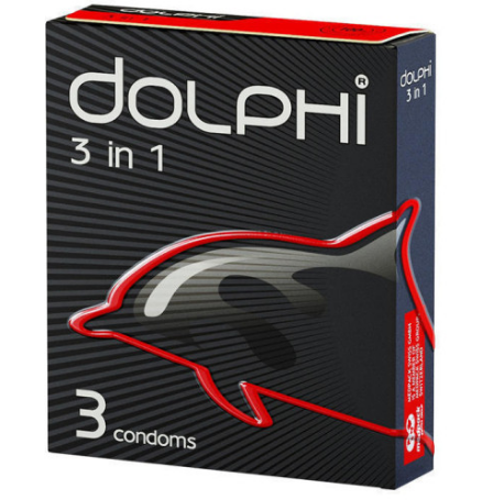 Презервативы Dolphi  3 В 1  N3/уп