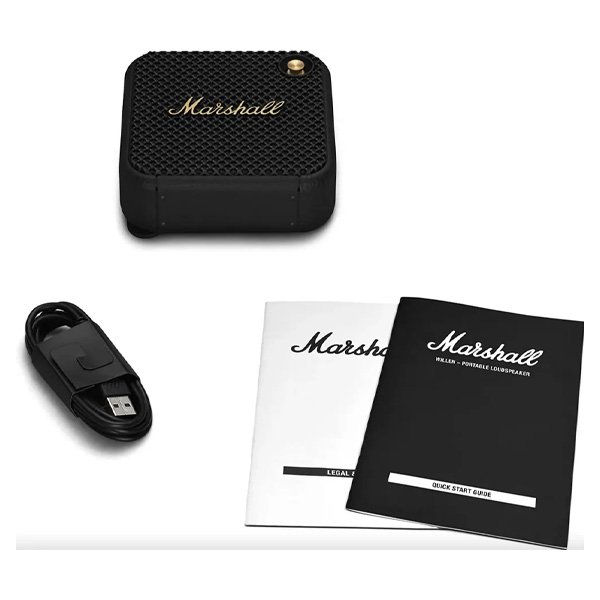 Портативная колонка Marshall Willen черная - ForteMarket Портативная колонка Marshall Willen черная купить,0