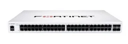 Коммутатор FortiSwitch-148F-FPOE is a performance/price competitive L2+ management switch with 48x GE port + 4x SFP+ port + 1x RJ45 console. Port 1- 48 are POE p