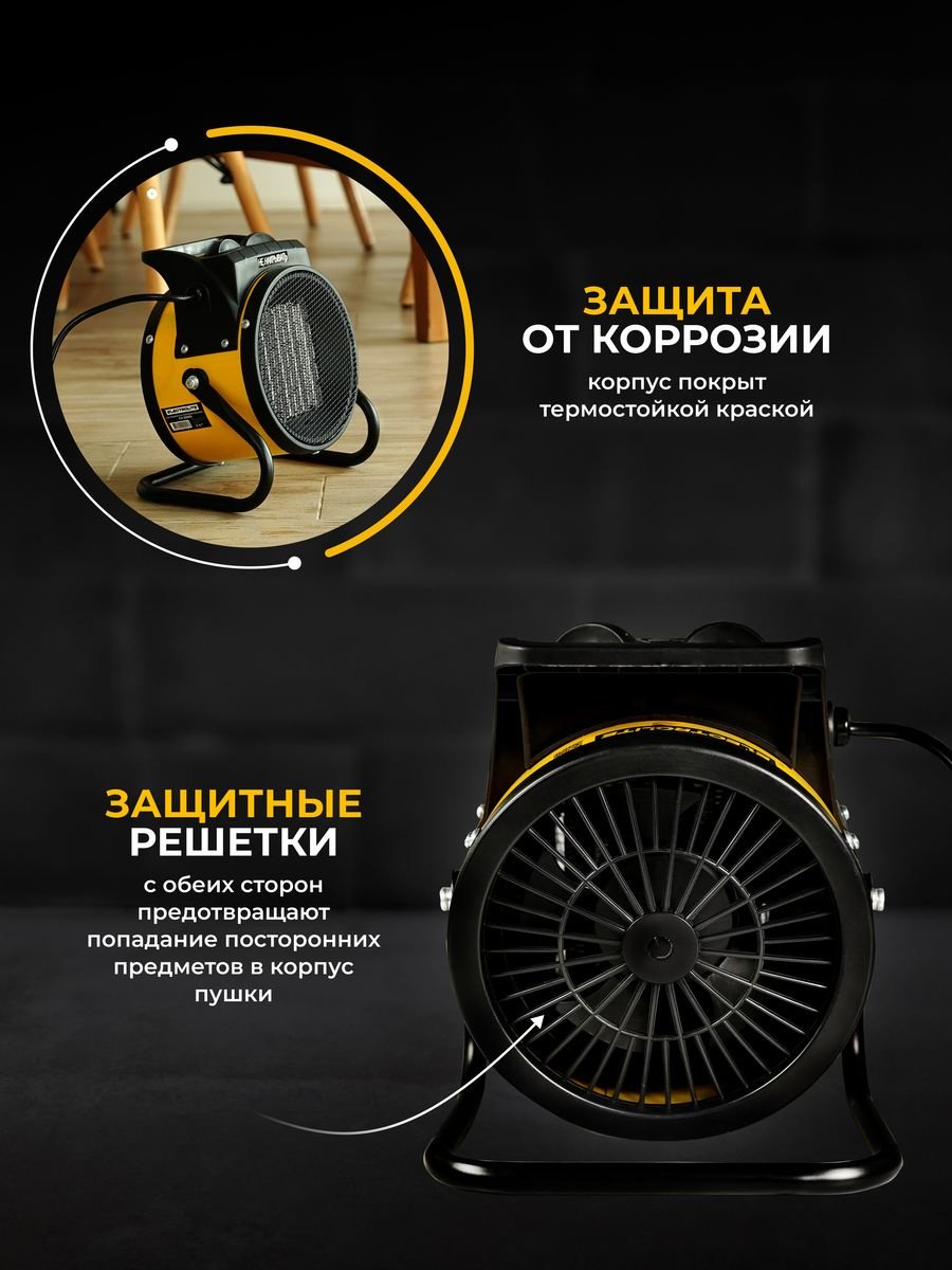 Тепловая электрическая пушка Electrolite CH 2000S, 2 кВт купить,0