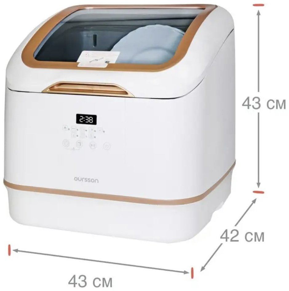 Посудомоечная машина Oursson DW4003TD белый купить,NaN
