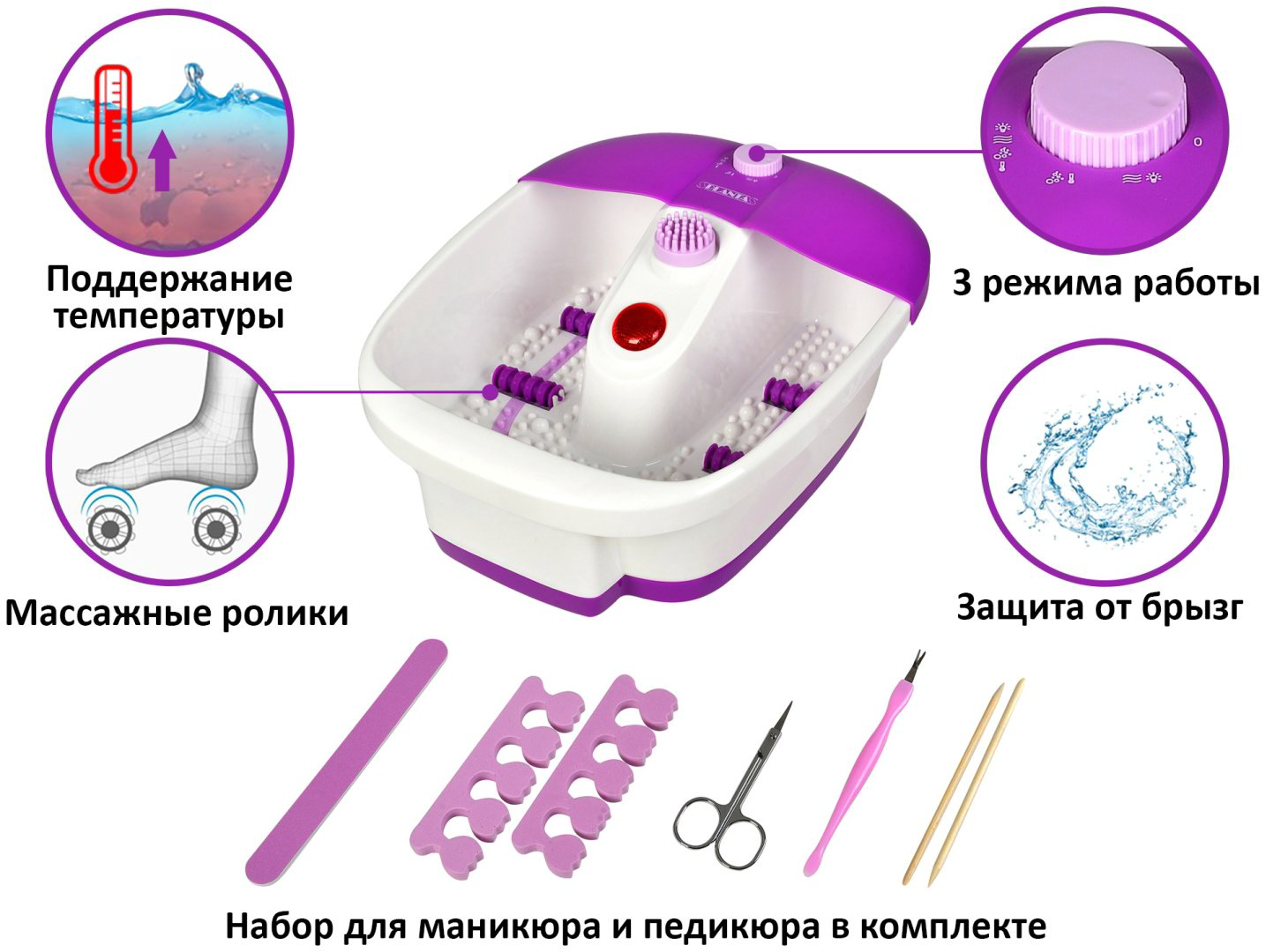 Planta MFS-200V Spa Salon гидромассажная ванночка, массаж пузырьковый купить,NaN