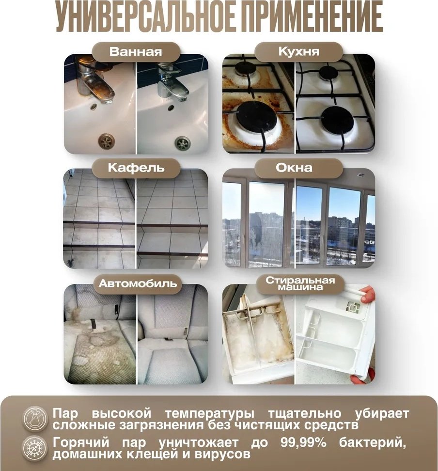 Пароочиститель Smayda WH-QX001 белый купить,0