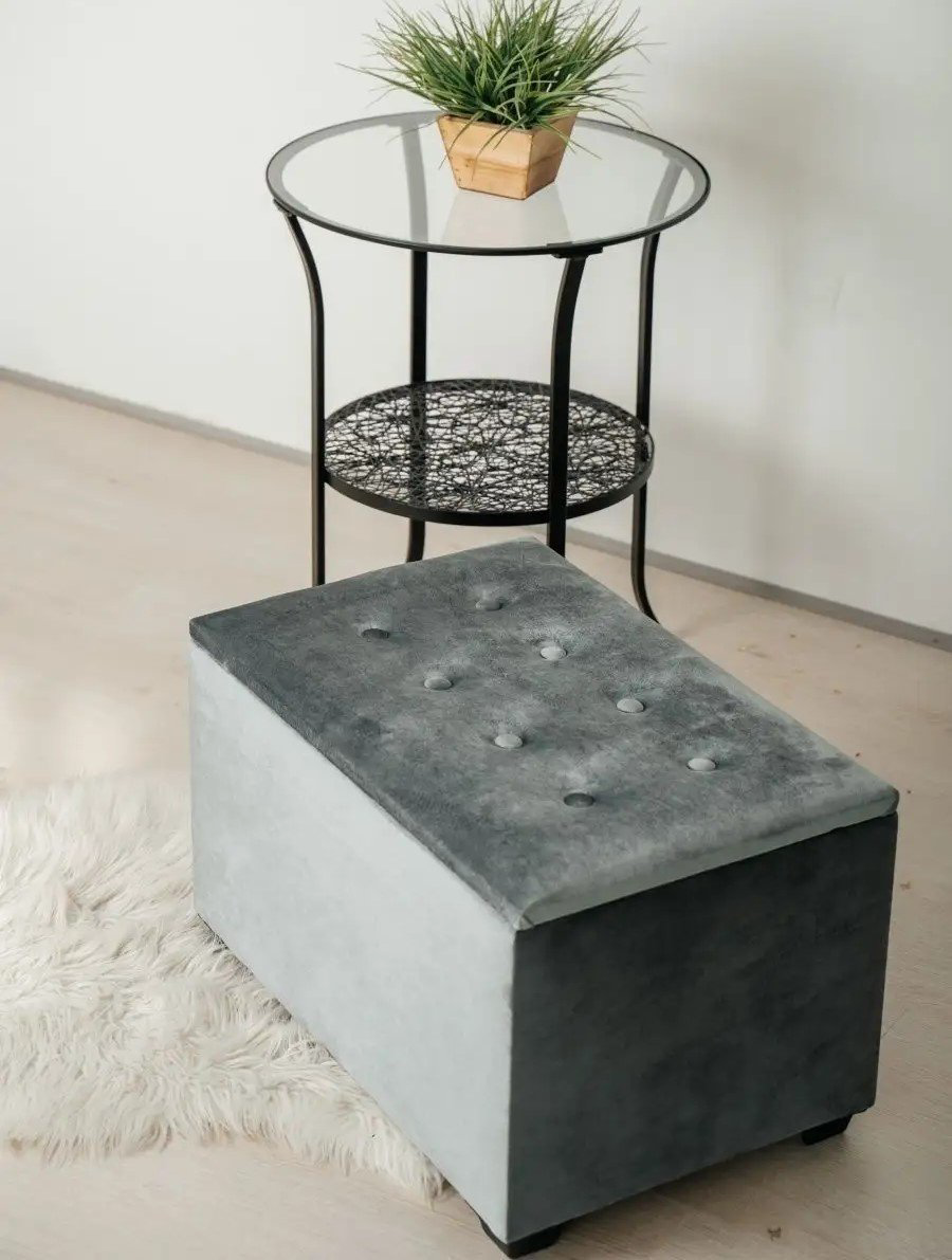 Пуф CS Comfort Style, 60x40x40 см, серый купить,NaN