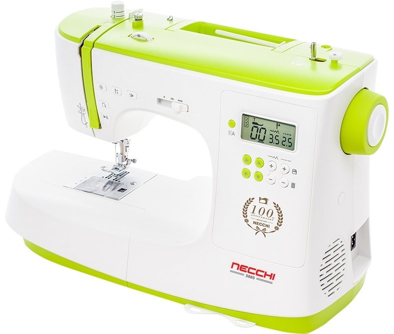 Швейная машина NECCHI NC-102D белый, зеленый