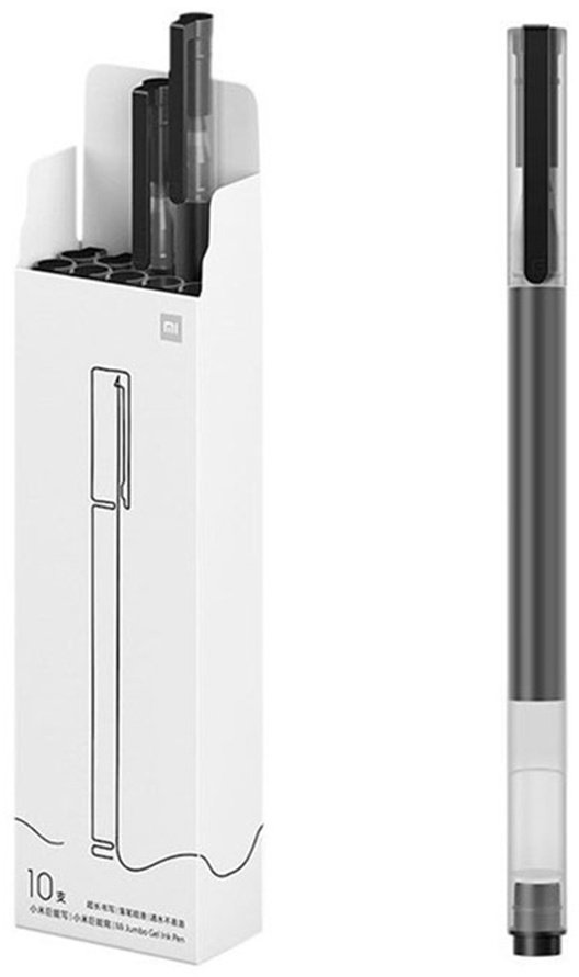 Ручка гелевая Xiaomi Mi Jumbo Gel Pen 10 шт, цвет чернил черный купить,NaN