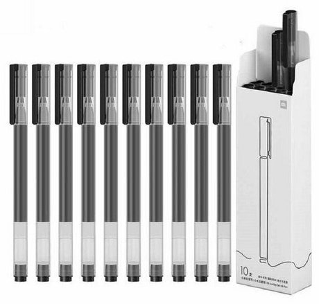 Ручка гелевая Xiaomi Mi Jumbo Gel Pen 10 шт, цвет чернил черный купить,NaN
