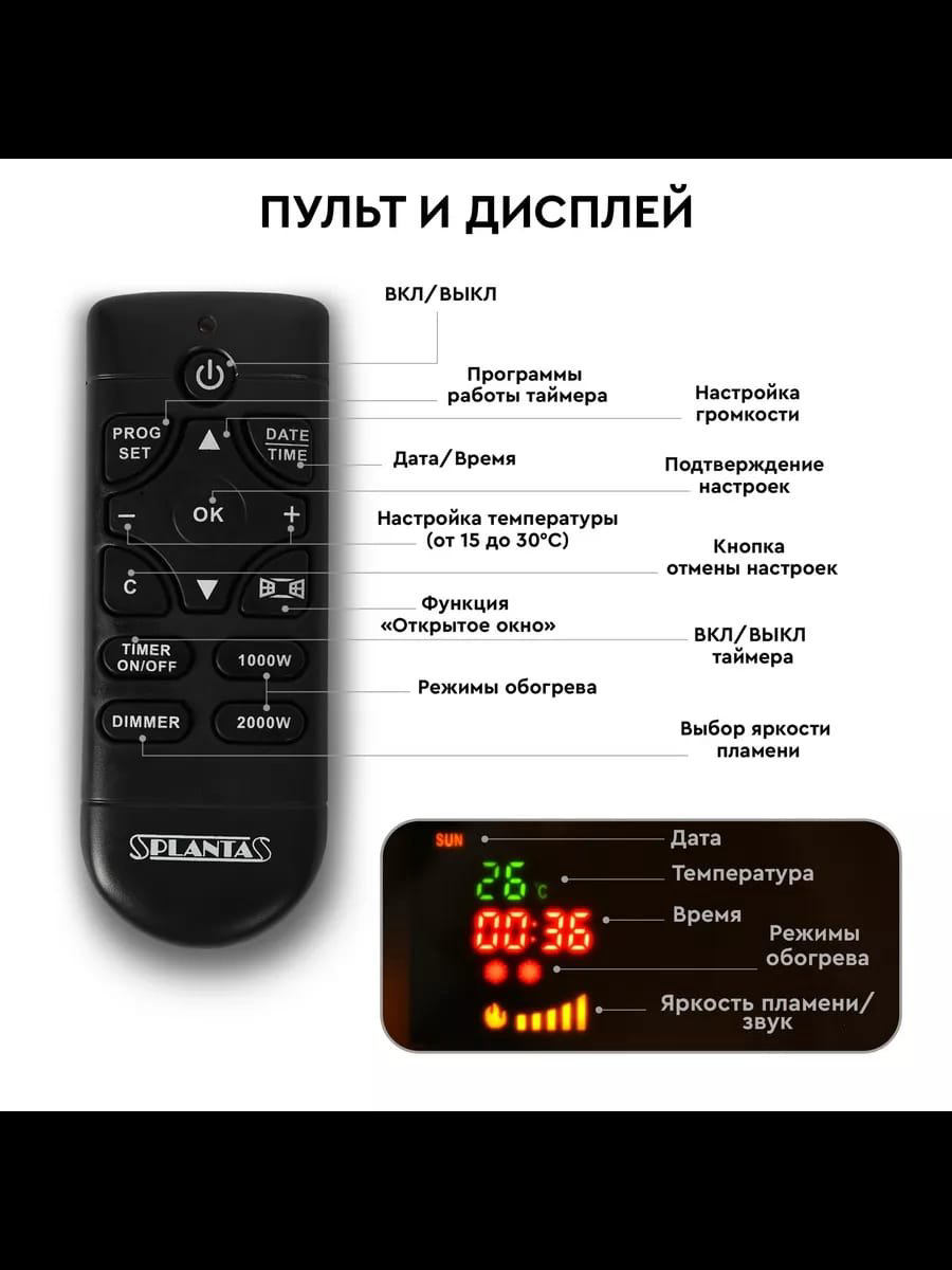 Электрокамин Planta напольный PFP-FS600 купить,NaN