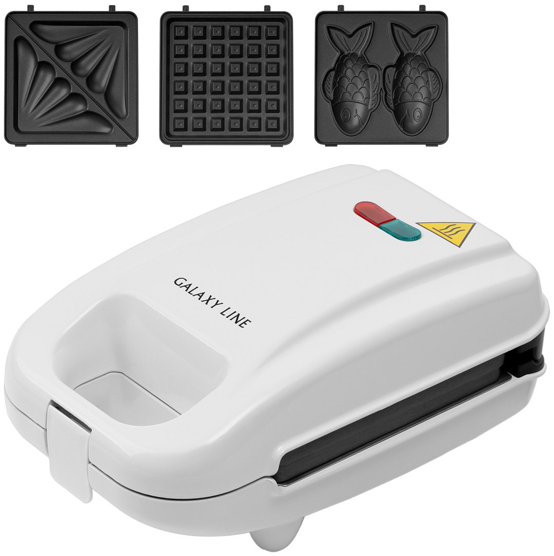 Вафельница GALAXY LINE GL2971 белый купить,NaN