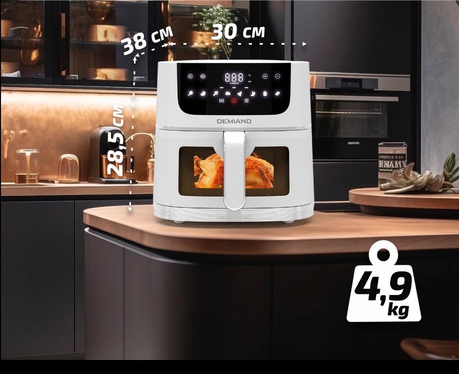 Аэрогриль DEMIAND DK-2500 белый купить,NaN