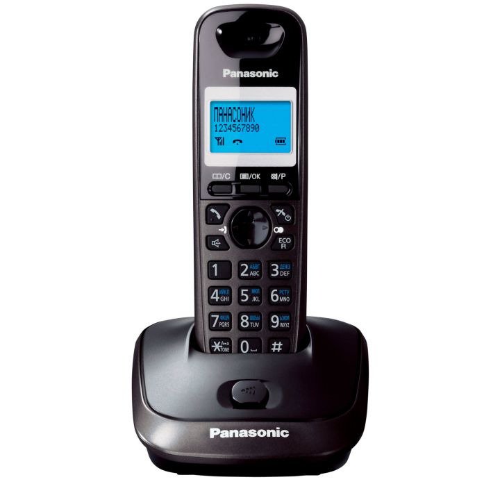 Радиотелефон Panasonic KX-TG2511RUT черно-серый