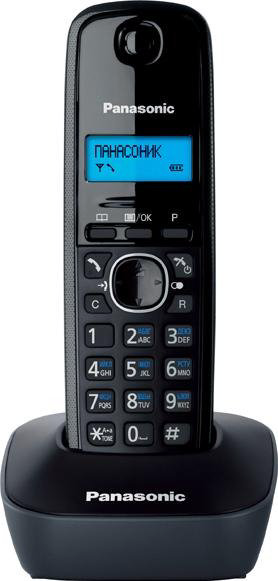 Радиотелефон Panasonic KX-TG1611RUH черный купить,NaN