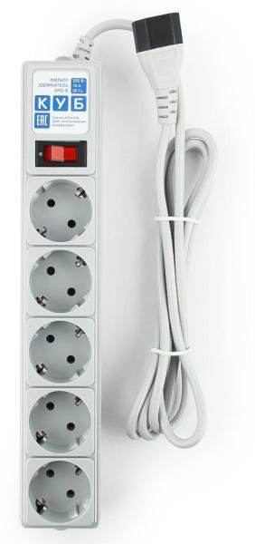 Сетевой фильтр Power Cube SPG-B-10 3м серый купить,NaN