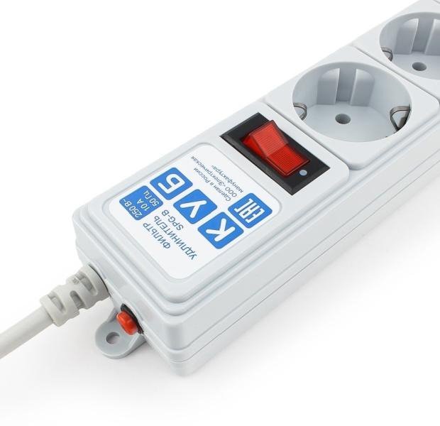 Сетевой фильтр Power Cube SPG-B-10 3м серый купить,NaN