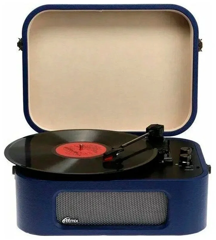 Виниловый проигрыватель RITMIX LP-190B Dark Blue - ForteMarket Виниловый проигрыватель RITMIX LP-190B Dark Blue купить,0