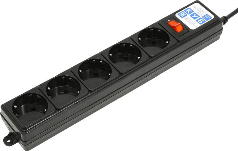 Сетевой фильтр Power Cube SPG-B-15-Black 5м чёрный купить,NaN