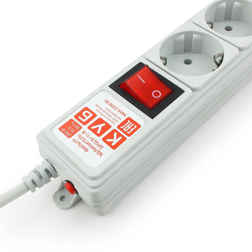 Сетевой фильтр Power Cube SPG(5+1)-B-10 3м серый - ForteMarket Сетевой фильтр Power Cube SPG(5+1)-B-10 3м серый купить,0