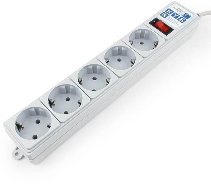Сетевой фильтр Power Cube SPG-B-10 3м серый купить,NaN