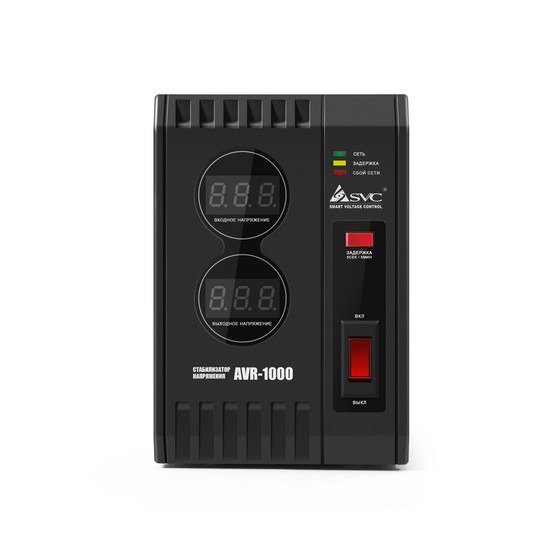 Стабилизатор SVC AVR-1000 черный купить,NaN