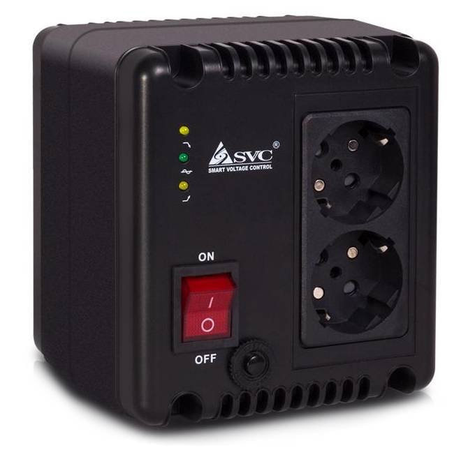Стабилизатор SVC AVR-1010-G черный купить,NaN