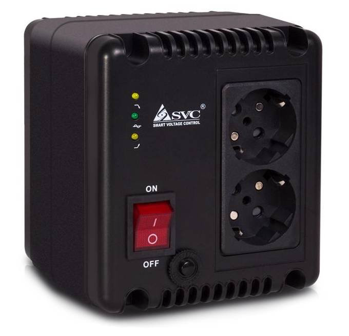 Стабилизатор SVC AVR-1010-G черный купить,NaN