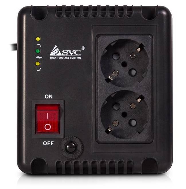 Стабилизатор SVC AVR-1010-G черный купить,NaN